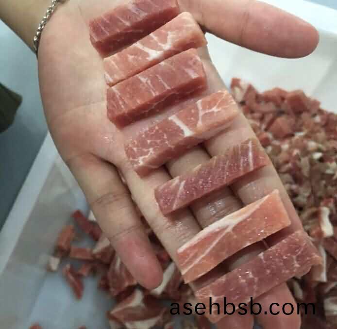 切丁机切(qie)冻肉条