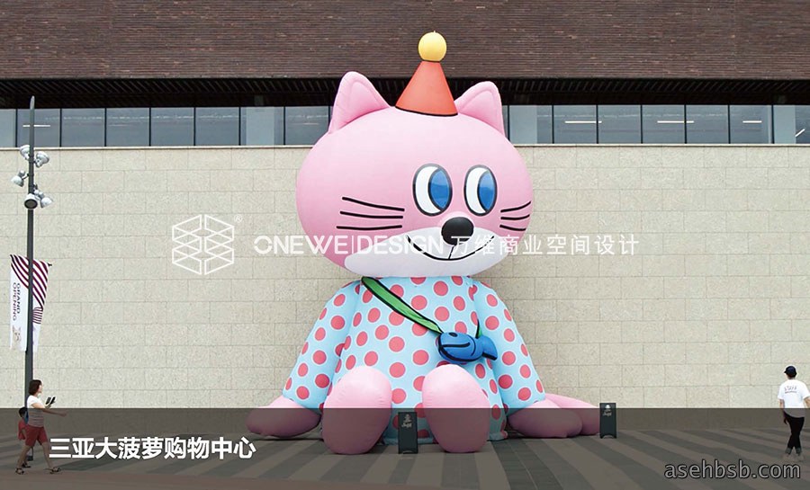 三亚大菠萝商业IP&美陈设计_万维商业空间设计